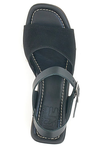 Clogs mit Riemen Echtleder Schwarz Pittarello Love 5757