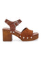 Clogs mit Riemen Cognac Echtleder Pittarello Love 5757