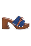 Zoccoli Jeans Con Tacco 9 cm Pittarello Love 15495JP