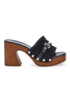 Schwarze Clogs mit 9 cm Absatz Pittarello Love 15495