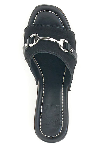 Schwarze Clogs mit 9 cm Absatz Pittarello Love 15495