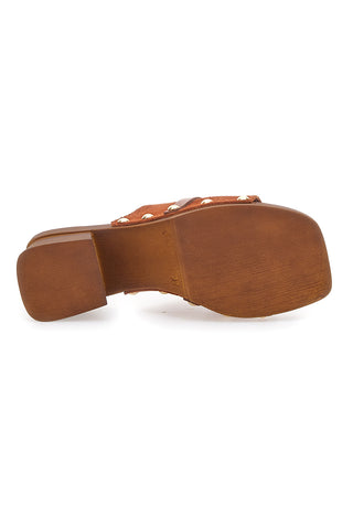 Zoccoli Marroni Con Tacco 6,5 Cm Pittarello Love 15555