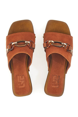 Braune Clogs mit 6,5 cm hohem Absatz Pittarello Love 15555