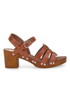 Zoccoli con Cinturino Cognac Vera Pelle Pittarello Love 5759