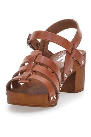 Zoccoli con Cinturino Cognac Vera Pelle Pittarello Love 5759