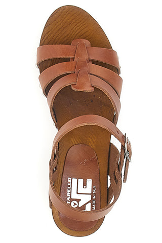 Zoccoli con Cinturino Cognac Vera Pelle Pittarello Love 5759