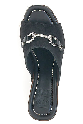 Zoccoli Neri con Morsetto Vera Pelle Pittarello Love 35011P