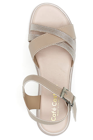 Powder-Sandalen mit verstellbarem Riemen im Café kosten 4298