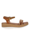 Braune Plateausandalen Mio Tempo 4198