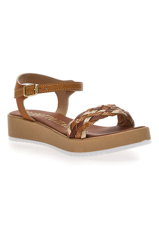 Braune Plateausandalen Mio Tempo 4198