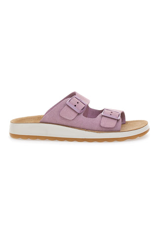 Lila Hausschuhe mit Schnallen Fly Flot 7764