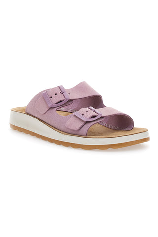 Lila Hausschuhe mit Schnallen Fly Flot 7764