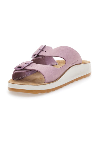 Lila Hausschuhe mit Schnallen Fly Flot 7764