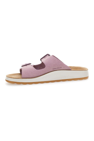 Lila Hausschuhe mit Schnallen Fly Flot 7764