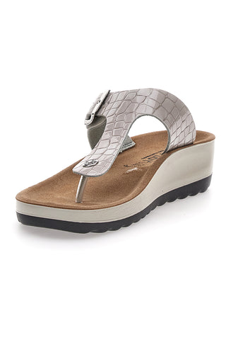 Weiße Hausschuhe mit Flip-Flops FLY FLOT 4259