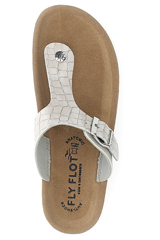 Weiße Hausschuhe mit Flip-Flops FLY FLOT 4259