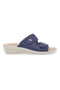 Blaue Hausschuhe Made in Italy mit verstellbaren Trägern Fly Flot 45663