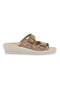 Beige Hausschuhe mit verstellbaren Trägern Fly Flot 16008