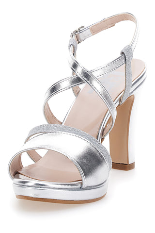 Pittarello Love 114 silberne Sandaletten