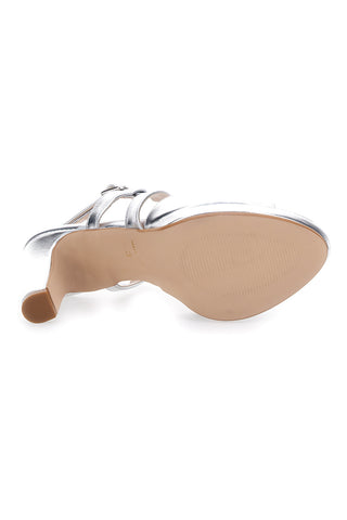 Pittarello Love 4580 silberne High-Heel-Sandalen