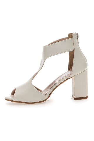 Sandali Panna Con Tacco Ampio Pittarello Love 519