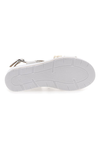 Weiße Sandalen aus echtem Leder Pittarello 191004