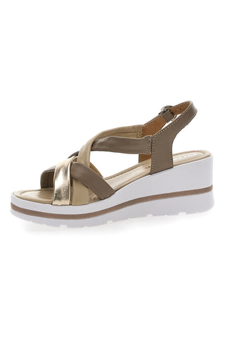 Sandali con Platform Oro Pittarello 191001