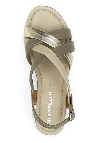 Sandali con Platform Oro Pittarello 191001