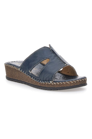 Blaue Keilpantoffeln Pittarello 42047