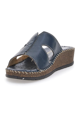 Ciabatte Blu Con Zeppa Pittarello 42047