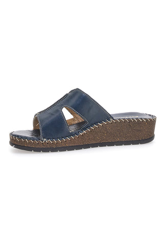 Ciabatte Blu Con Zeppa Pittarello 42047