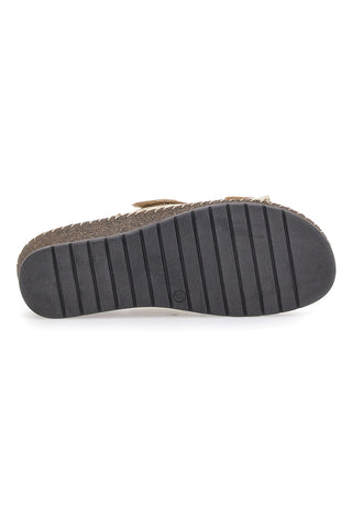 Beige Hausschuhe mit Echtleder-Fußbett Pittarello 42062
