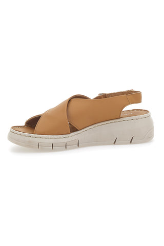 Echtleder-Sandalen Cognac Mio Tempo 350020