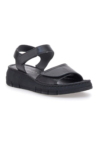 Schwarze Sandalen mit Klettverschluss Rips Mio Tempo 350005