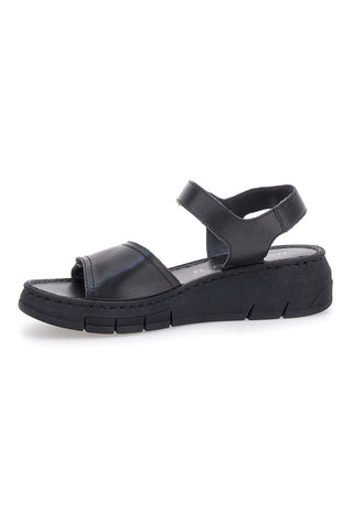 Schwarze Sandalen mit Klettverschluss Rips Mio Tempo 350005