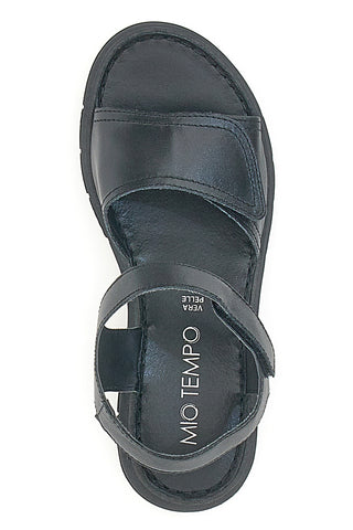 Schwarze Sandalen mit Klettverschluss Rips Mio Tempo 350005