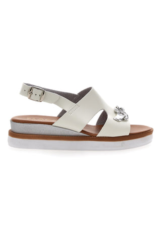 Weiße Plateausandalen Made Italy Plocadi 3002