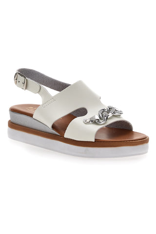 Sandali Platform Bianchi Made Italy Plocadi 3002