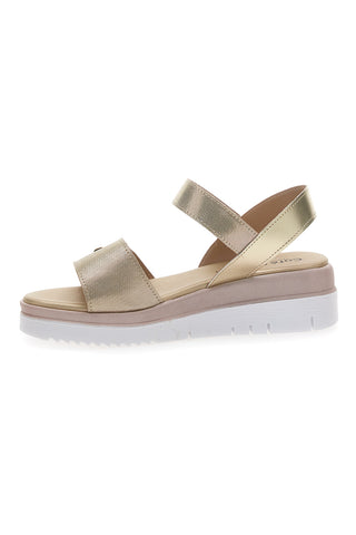 Sandali Platino Con Strappi in Velcro Cafe'Cost 5010
