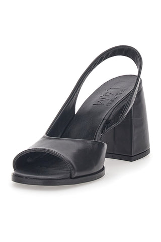 Schwarze Sandalen aus echtem Leder, hergestellt in Italien, Pittarello Glam 8241