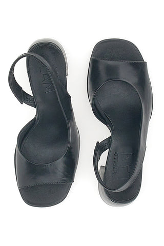 Schwarze Sandalen aus echtem Leder, hergestellt in Italien, Pittarello Glam 8241
