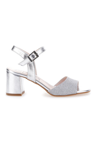 Sandali con Tacco Argento Pittarello Glam 4214
