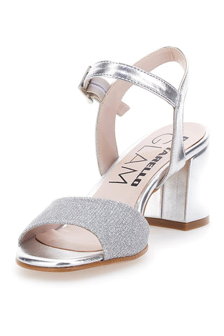 Sandali con Tacco Argento Pittarello Glam 4214