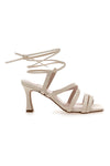 Cremefarbene Schnürsandalen mit Absatz Pittarello Glam 3615