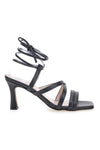 Schwarze Schnürsandalen mit 9 cm Absatz Pittarello Glam 3615