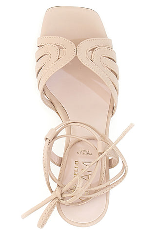 Pittarello Glam Cremefarbener Schnürpumps 3626
