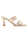 Sandali Mules Oro Con Tacco Pittarello Glam 3631