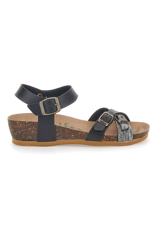 Sandalen mit schwarzen Schnallen Bio Up 22310