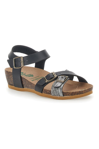 Sandalen mit schwarzen Schnallen Bio Up 22310