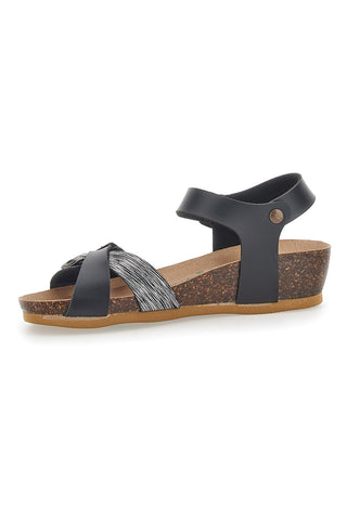 Sandalen mit schwarzen Schnallen Bio Up 22310